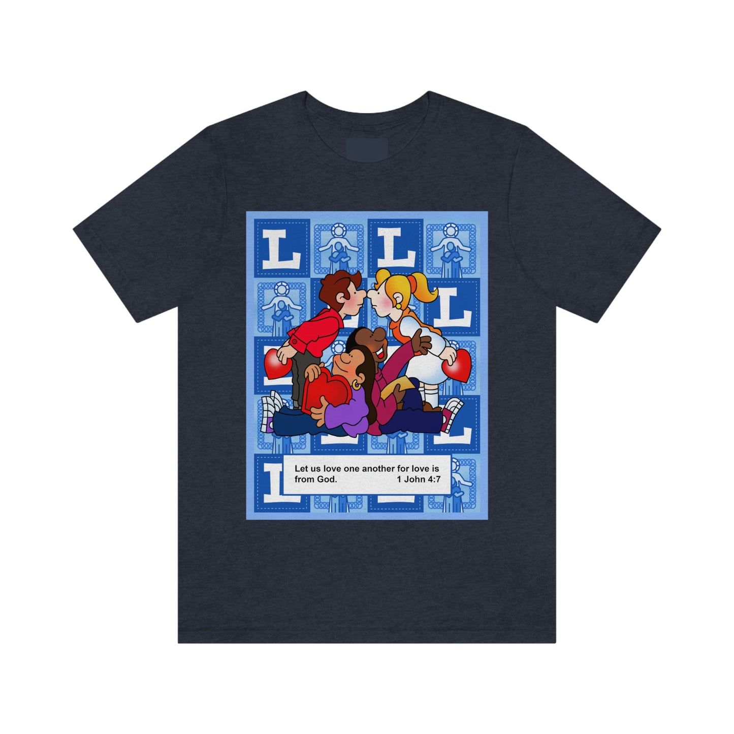The Bible as Simple as ABC L Unisex Jersey Short Sleeve Tee