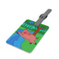 Anansi and the Market Pig! Saffiano Polyester Luggage Tag, Rectangle
