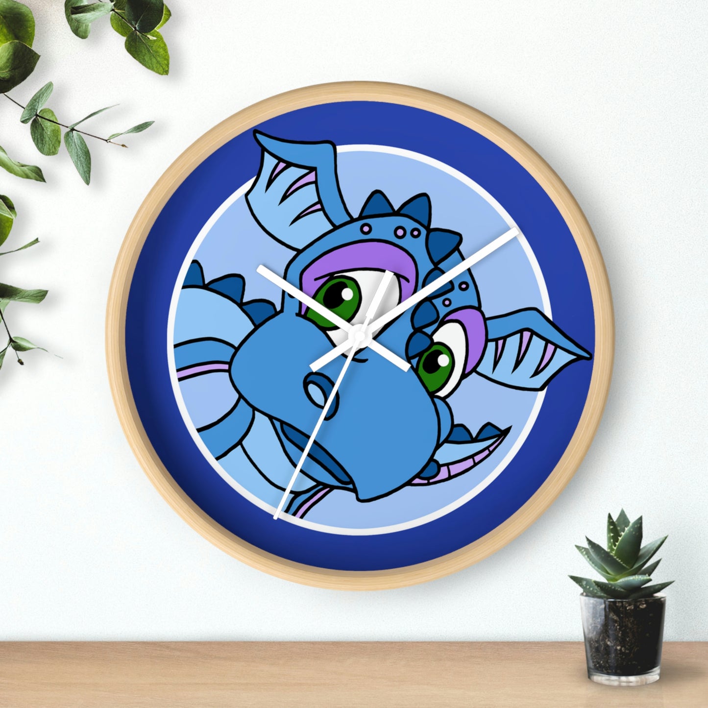 Triple Gratitude with Assorted Monsters! Wall clock