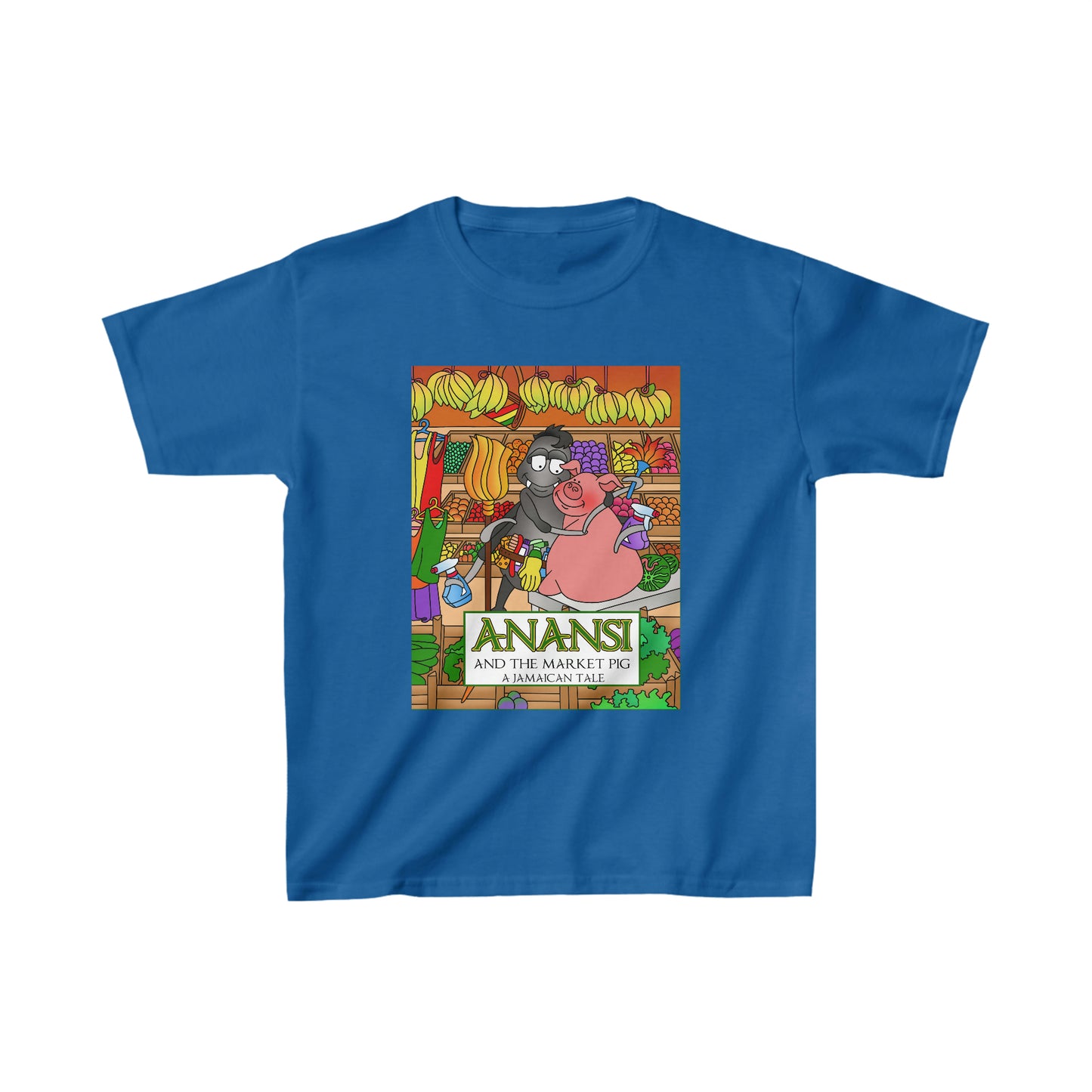 Anansi and the Market Pig Kids Heavy Cotton™ Tee