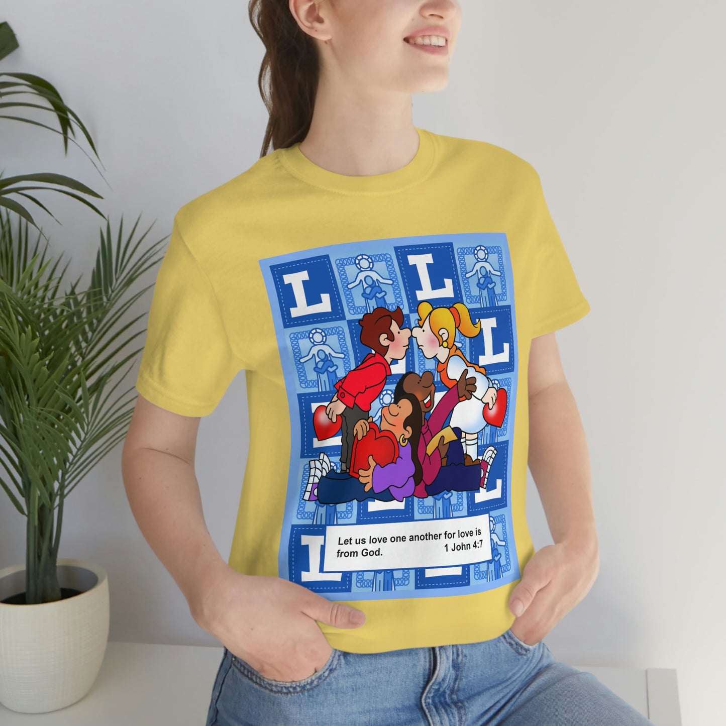 The Bible as Simple as ABC L Unisex Jersey Short Sleeve Tee
