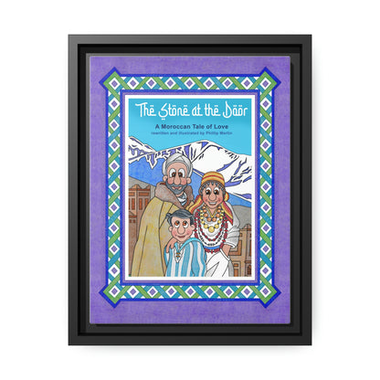The Stone at the Door Matte Canvas, Black Frame
