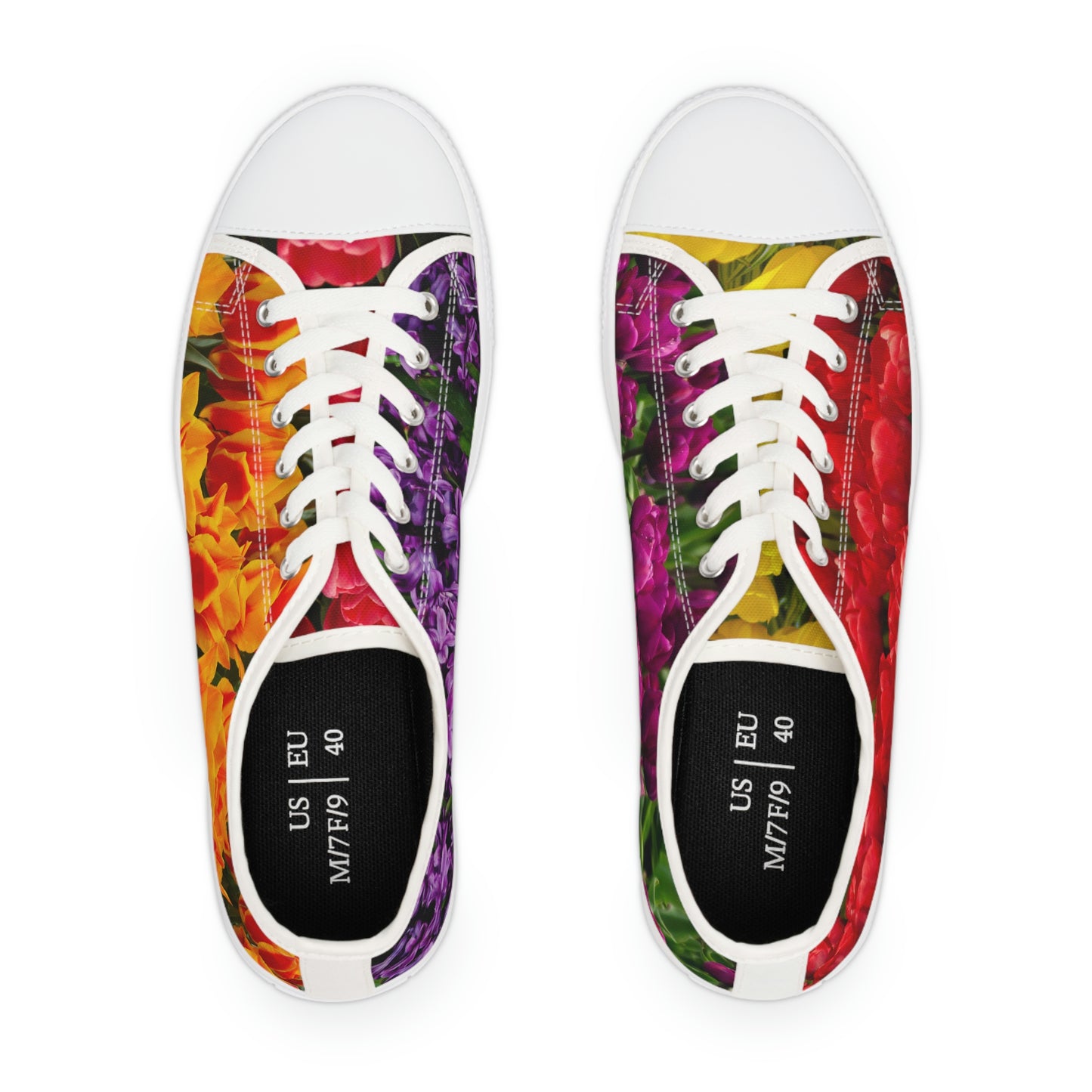 Flower Set 6 Women's Low Top Sneakers