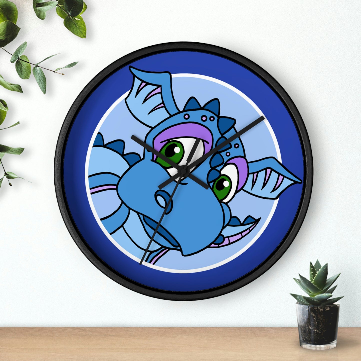 Triple Gratitude with Assorted Monsters! Wall clock