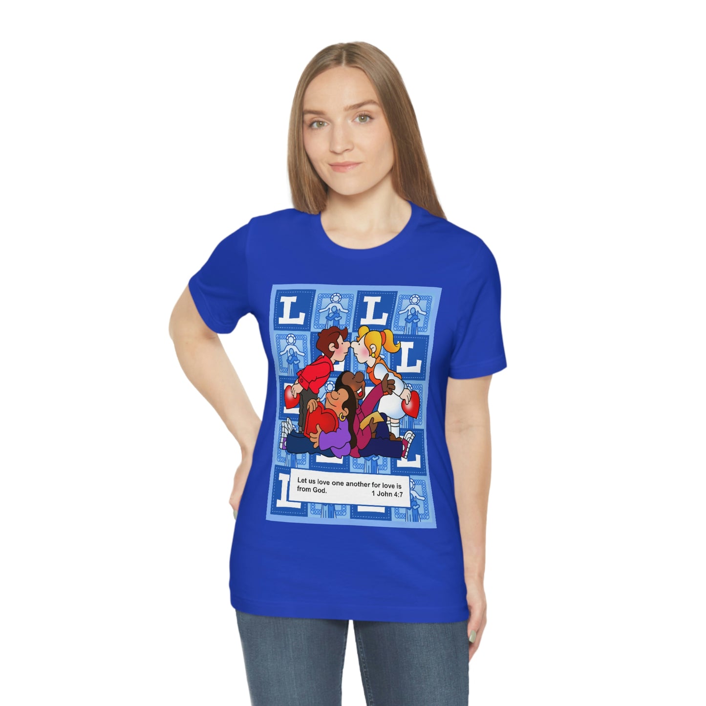 The Bible as Simple as ABC L Unisex Jersey Short Sleeve Tee