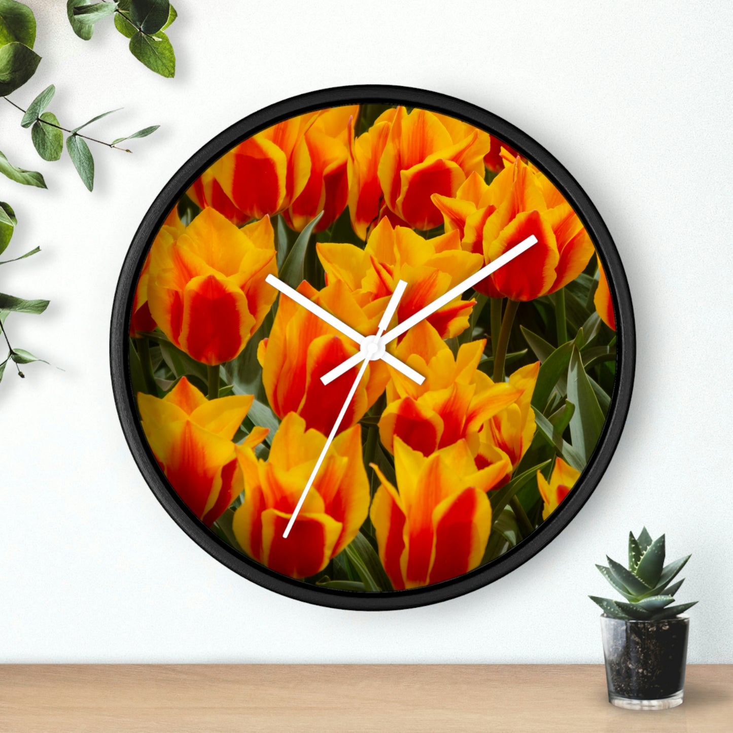 Flowers 18 Wall Clock