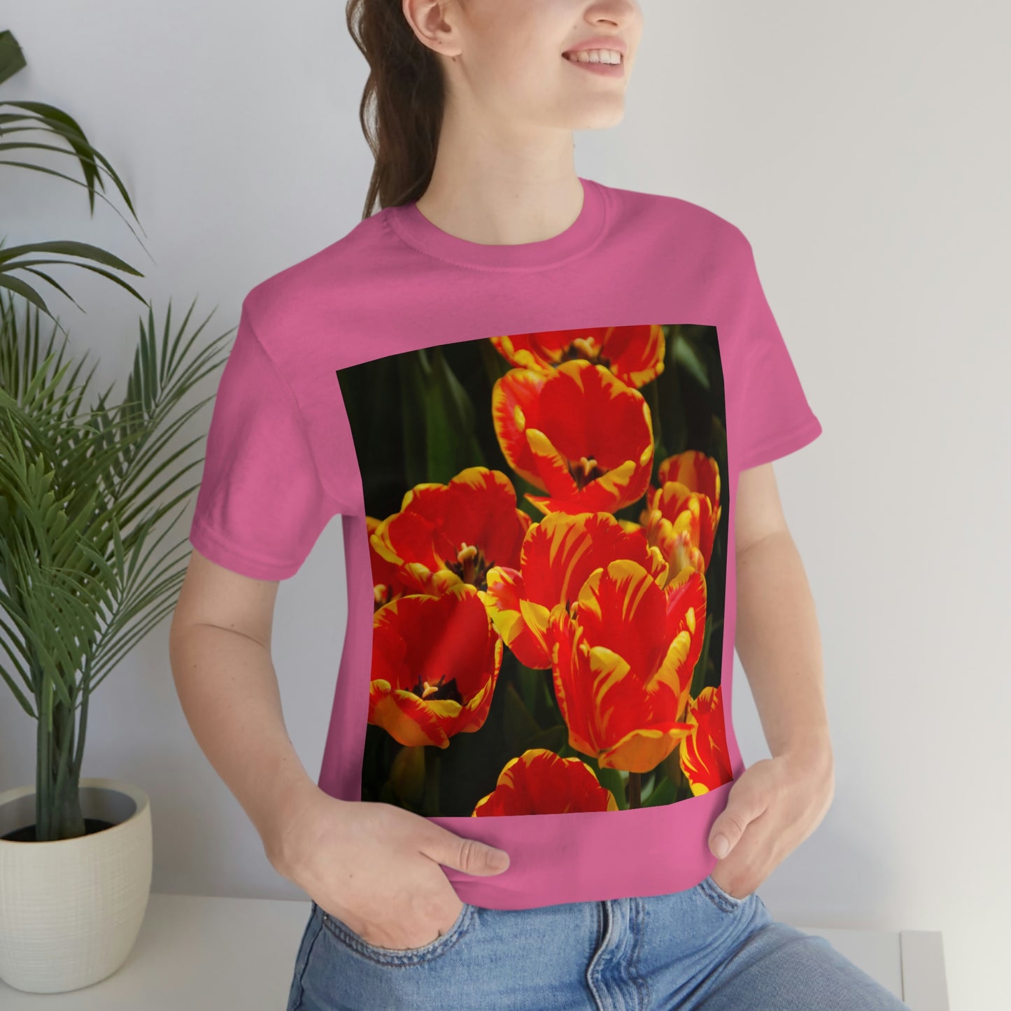 Flowers 19 Unisex Jersey Short Sleeve Tee