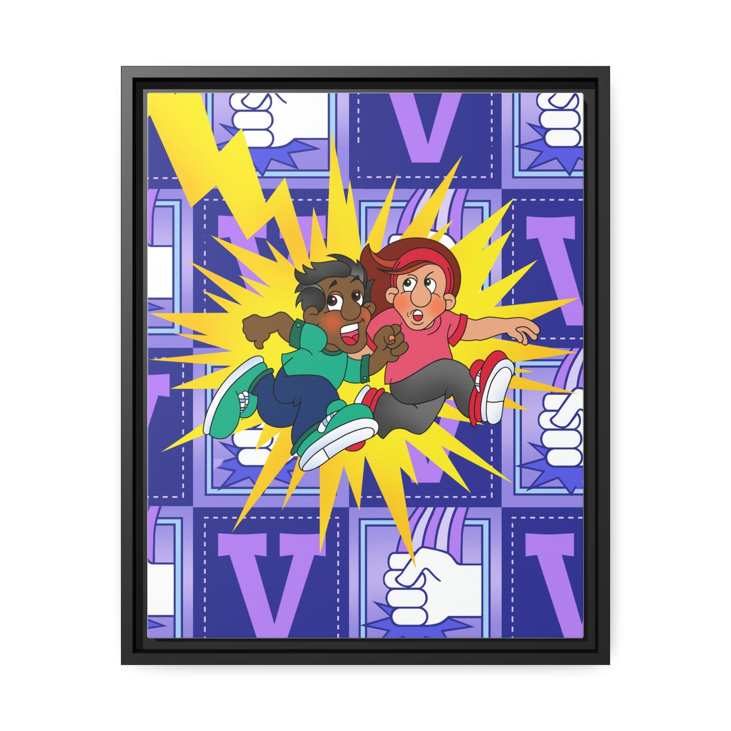 The Bible as Simple as ABC V Matte Canvas, Black Frame