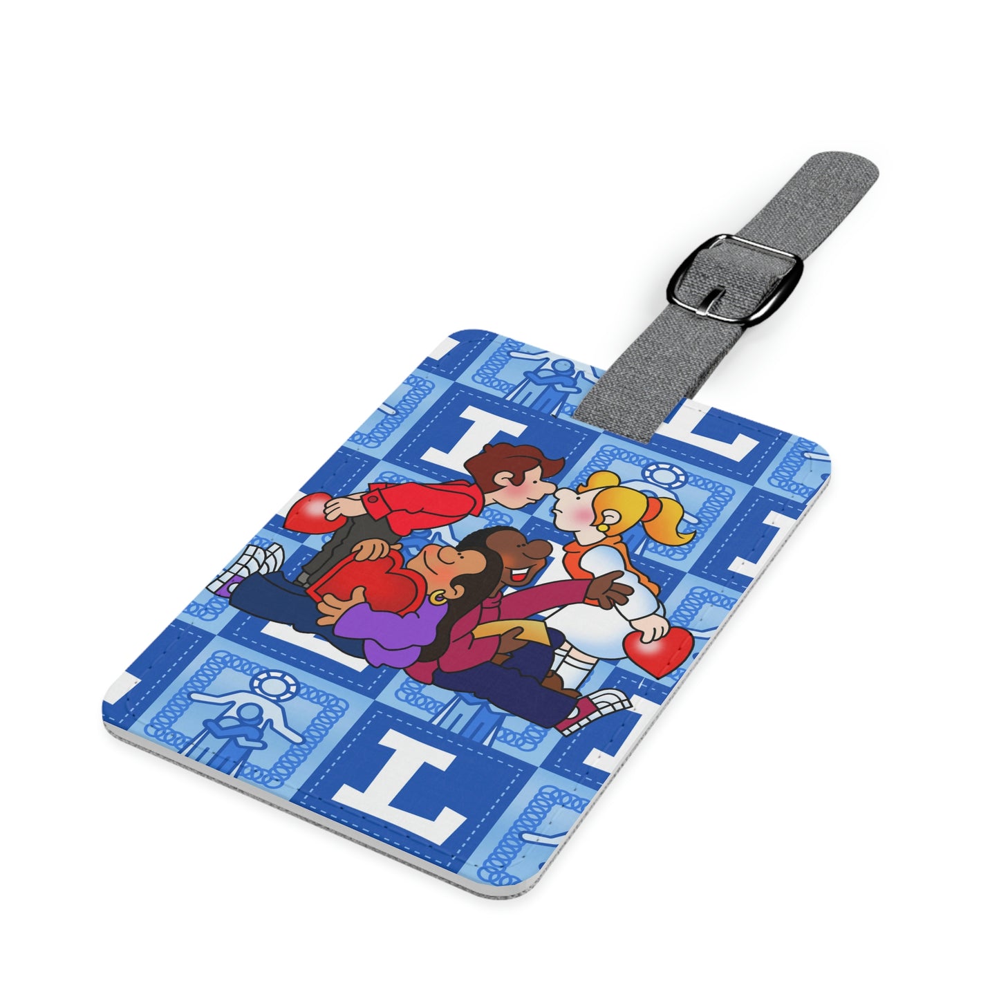 The Bible as Simple as ABC L Saffiano Polyester Luggage Tag, Rectangle