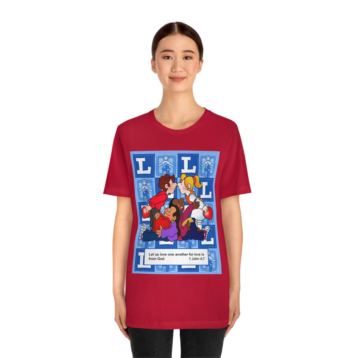 The Bible as Simple as ABC L Unisex Jersey Short Sleeve Tee