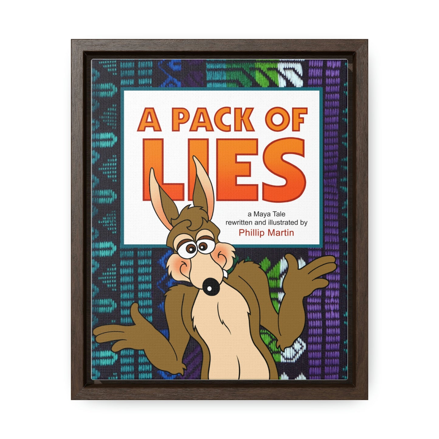 A Pack of Lies Gallery Canvas Wraps, Vertical Frame