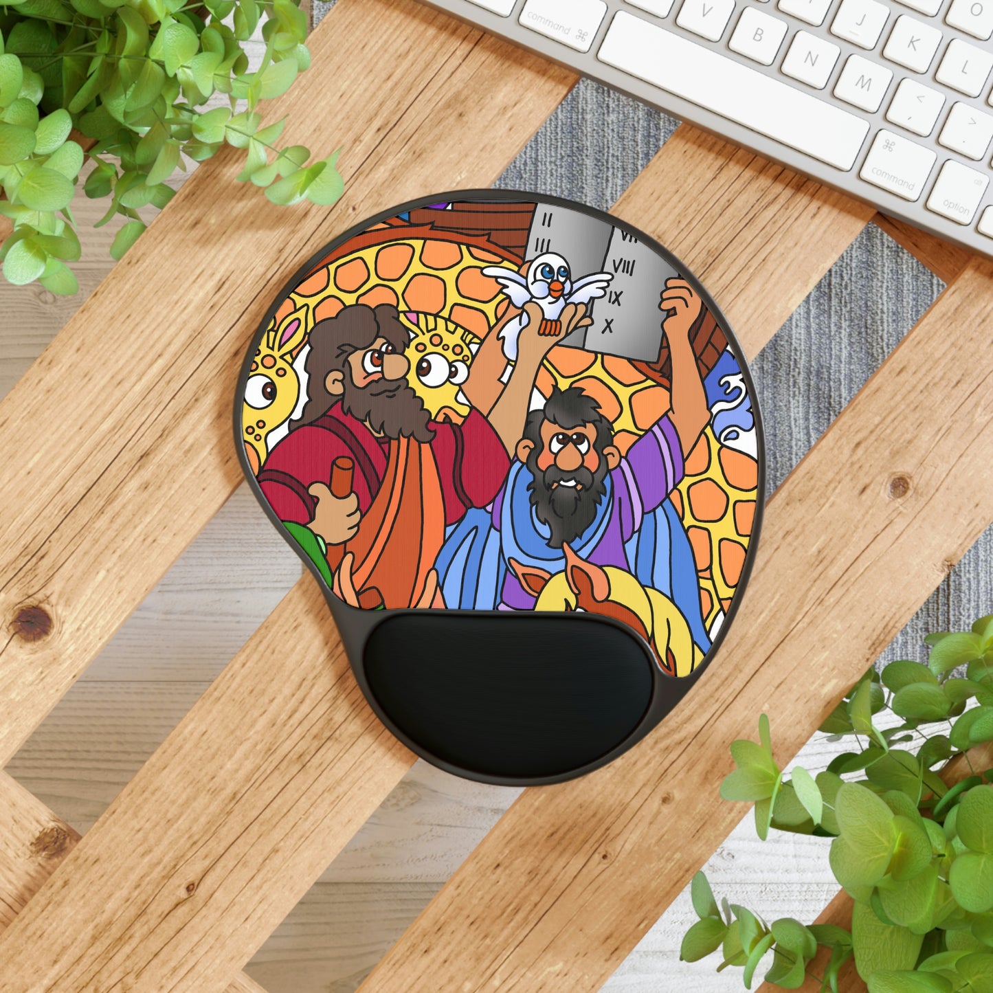 Hark and Harold Angel Sing! Mouse Pad With Wrist Rest