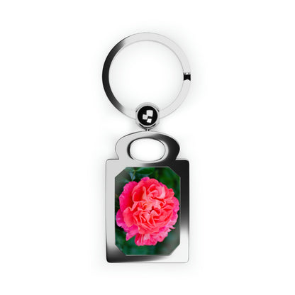 Flowers 08 Rectangle Photo Keyring